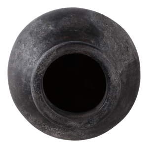 Vaso classico in terracotta testurizzato, profilo arrotondato, finitura macchiettata, per soggiorno e decorazioni per la casa - Product Image 6