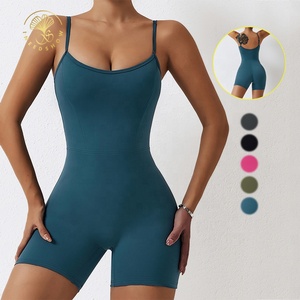 Toptan bayan tek parça spor giyim oyun tulum özel egzersiz <span class=keywords><strong>Spandex</strong></span> Bodysuits Shapewear kadınlar için seksi spor tulum