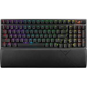 Clavier de jeu sans fil ASUS ROG Strix Scope II 96, mécanique, rétroéclairage RVB, connexion tri-mode, programmable, échangeable à chaud - Product Image 1