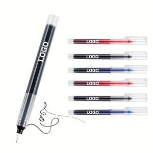 High Quality Plastic Needle Type Gel <b>Pens</b> 0.5mm Black Ink UV Printing Office School Supplies Writing - Product Image 1
