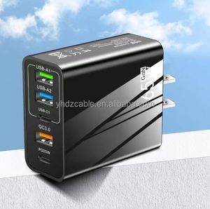 ปลั๊กไฟติดผนังแบบเร็ว 65W พร้อมปลั๊ก UK EU US รองรับ QC3.0 PD 20W Type C สำหรับชาร์จ iPhone 11 12 13 14 - Product Image 6