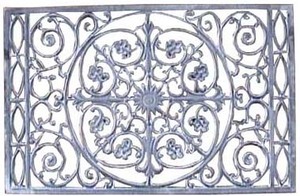 Paillasson moderne en fonte de bronze orné 750x475mm pour extérieur, jardin, villa, tapis décoratif, design côtier, directement de l'usine - Product Image 4
