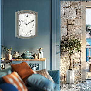 Horloge murale rétro <span class=keywords><strong>Rectangle</strong></span> forme 10 pouces entrée décor Quartz à base de gros <span class=keywords><strong>Rectangle</strong></span> horloge - Product Image 5