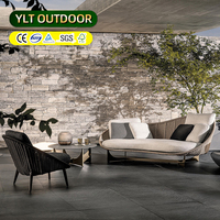 Sofás de Jardín Nórdicos de Alta Gama, Impermeables, para Villa junto al Mar, Patio, Muebles de Exterior con Protección Solar, Juego de Estilo Pastoral, Fabricante