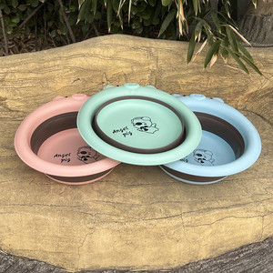 Angel Pig – lavabo pliable pour bébé, bassin en plastique portable, multifonction, pour voyage en plein air, de 0 à 12 mois, couleurs mélangées - Product Image 4