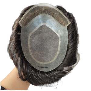 Sistema <span class=keywords><strong>de</strong></span> Reemplazo Capilar para Hombres HZ095, Peluca para Hombres, Base <span class=keywords><strong>de</strong></span> Láser y PU, Estilo HW, Peluca <span class=keywords><strong>de</strong></span> Cabello Humano Real - Product Image 1