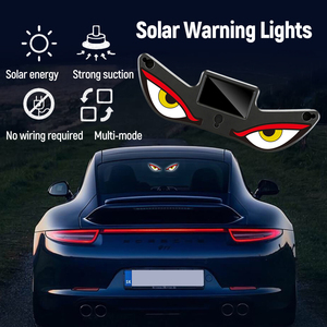 Solar Energy Demon Eye Devil Eyes LED Car <b>Window</b> <b>Light</b> Wireless No Drill USB Powered <b>Lights</b> for Cars Windshield - Product Image 2