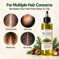 Minyak Rambut Cordery Rosemary Perawatan Kulit Kepala Alami Minyak Penumbuh Rambut Anti Rambut Rontok Menutrisi Memperkuat Rambut Kering Rusak OEM ODM