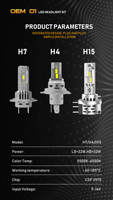 NVEL usine OEM O1 kit de phares haute qualité H4 H15 ampoules de phares à led pour système d'éclairage automatique