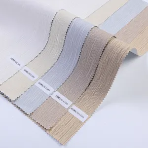 China Factory polyester pvc coated sunscreen jacquard replacement fabric black out windows roller blinds material suppliers