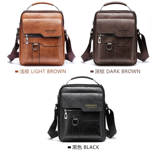 Bestseller Leder Sling-Tasche für Herren Freizeit Umhängetasche Messenger Bag für Herren - Product Image 5