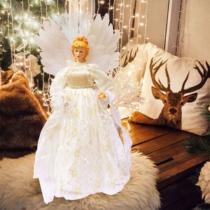 2024 vente chaude décorations de noël belle fée ange arbre Topper <span class=keywords><strong>sapin</strong></span> noël décor à la maison - Product Image 5