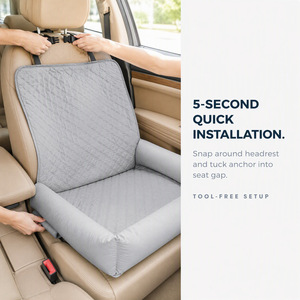 Funda Acolchada para Asiento Trasero de Coche para Mascotas, Cama Convertible para Perros, Lavable, para Viajes Seguros en Coche - Product Image 6