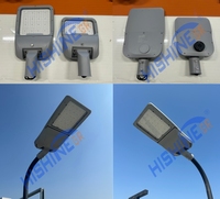 Lampe de rue Hishine Hi-Slim Pro, indice de protection IP67, garantie de 5 ans, construction en alliage d'aluminium, télécommande