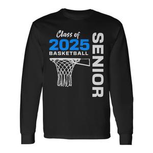 Camiseta de manga larga de baloncesto para estudiantes de último año de la clase de 2025 - Product Image 1