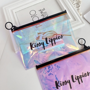<span class=keywords><strong>Bolsas</strong></span> Ziplock holográficas personalizadas <span class=keywords><strong>de</strong></span> alta calidad, embalaje <span class=keywords><strong>con</strong></span> cremallera láser, bolsa <span class=keywords><strong>de</strong></span> cosméticos, bolsa holográfica <span class=keywords><strong>de</strong></span> PVC transparente gruesa <span class=keywords><strong>con</strong></span> cremallera - Product Image 4