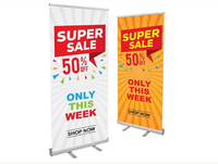 Support de bannière déroulante en aluminium le plus vendu pour les expositions professionnelles