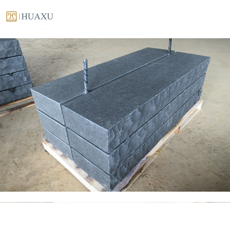 Huaxu Китайский Оптовая Продажа Черный Базальтовый Камень темно-серый гранит натуральный Сплит кубики камень для мощения