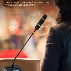 Microphone sans fil UHF professionnel ST-808 micro portable 8 canaux sans fil