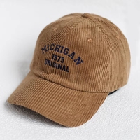 Gorras de Béisbol de Pana con Bordado a Mano y Logotipo Personalizado - Estilo Urbano Deportivo con Patrón de Letras, Unisex, Tipo Trucker/Dad Hat