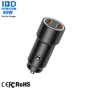 Ibd Kim Loại 30W 48W 60W 63W 83W 95W 130W Mini Và Kỹ Thuật Số Hiển Thị Xe Sạc Với Kép USB-C USB-A Sạc Nhanh Cho Điện Thoại Di Động - Product Image 5