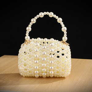 Sac de soirée tissé à la main 2025 – Nouveaux sacs à main élégants, sac fourre-tout bandoulière tissé de perles tendance, sacs fourre-tout de luxe pour femmes de créateur - Product Image 2