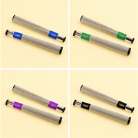Tubes à cigarettes personnalisés avec logo, embouts en verre, papiers à cigarettes pré-roulés, accessoires pour fumeurs, style rond simple