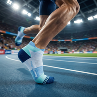 Chaussettes de sport basses invisibles pour hommes en nylon, élasthanne et polyester, 200 aiguilles, personnalisables avec logo, vente en gros