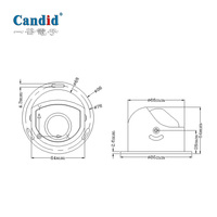 Kamera Mundur Kendaraan Truk AHD 1080P IP68 Candid Round untuk BUS