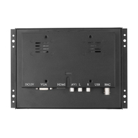 Zhixianda 8 Inch 4:3 1024*768 IPS Outdoor 1000nits Open Frame Wall Mount Panel Industrial Touch Screen Monitor LCD Display.