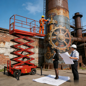 Nouvelle plateforme de travail aérienne à ciseaux en métal de 11800 mm 12 m, élévateur électrique autopropulsé pour hôtels et usines de fabrication, prix d'usine - Product Image 3