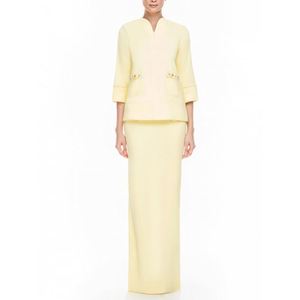 时尚精品服装女Kedah平纹印花迷你克拉拉现代英式棉马来西亚粘胶纤维bju Kurung - Product Image 1