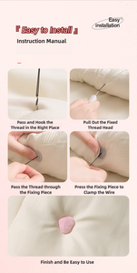 Wrinkle-Free Quilt Grippers Child Safe No Pins System 8-Pack Soft Duvet Fasteners Comforter Holder Clips for <strong>Crib</strong>/Adult Beds - Product Image 6