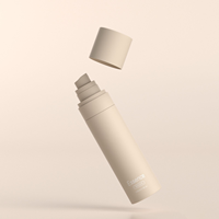 Flacon pulvérisateur de parfum pour le corps en plastique de 100 ml avec bouchon pour cosmétiques et emballage de soins continus de la peau