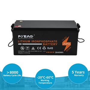 12.8V 300ah có thể sạc lại chu kỳ sâu LiFePO4 8000 + chu kỳ nhà sao lưu pin Lithium ion thay thế pin axit-chì - Product Image 2