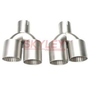 SKYLEY embouts d'échappement en acier inoxydable personnalisés pour VW <span class=keywords><strong>Golf</strong></span> R MK7 <span class=keywords><strong>Golf</strong></span> 6 tuyaux de silencieux d'échappement pour VW <span class=keywords><strong>GOLF</strong></span> mk7 - Product Image 1