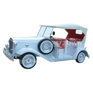 Voiture électrique de tourisme classique vintage, bus de tourisme rétro pour sites touristiques - Product Image 4