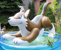 Prix usine livraison gratuite pas cher gonflable léopard grandeur nature grand gonflable Animala modèle dessin animé jouet Animal