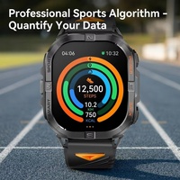 Reloj Inteligente Deportivo Resistente para Exteriores K72, Pantalla AMOLED de 2.13'', Brújula, Barómetro, Resistente al Agua 3ATM, Resistente al Polvo
