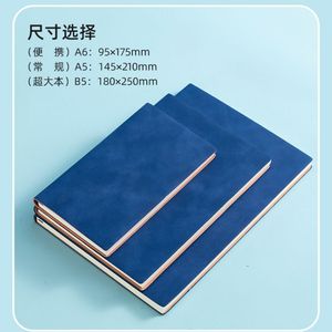 Máy tính xách tay A5 200p lót/trống trang nhật ký notepad văn phòng phẩm trường văn phòng họp hồ sơ notepad mềm da máy tính xách tay - Product Image 3