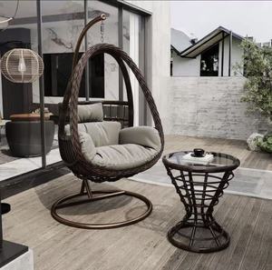 Sillón de Exterior Moderno EMMA con Estructura de Aluminio y Ratán - Versátil para Espacios Exteriores de Villas - Product Image 1