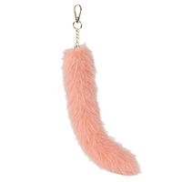 Porte-clés de voiture en fausse fourrure de renard, breloque de sac, pendentif pompon en peluche, fait main, accessoire de sac, accessoire de cosplay anime personnalisé