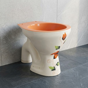 WC Inodoro Armario de agua One Piece EWC Sanitary Ware European Western P-Trap Inodoro colorido - Product Image 1