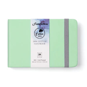<span class=keywords><strong>Bloc</strong></span> <span class=keywords><strong>de</strong></span> <span class=keywords><strong>papier</strong></span> <span class=keywords><strong>aquarelle</strong></span> en coton 100% <span class=keywords><strong>de</strong></span> haute qualité Fontainebleau, vert, 24 feuilles, pressé à froid, 300g, 4*6 pouces, pour artistes - Product Image 2