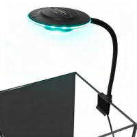 Lampe LED UFO RGBW 5W à intensité variable pour aquarium, spectre complet pour la croissance des plantes et l'amélioration des couleurs des poissons