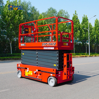 Plateforme élévatrice mobile à ciseaux autopropulsée hydraulique CE ISO 14m 320kg, solution de travail en hauteur