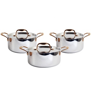 Stainless Steel Induction-Ready Tri-Ply Clad Stock <b>Pot</b> - Product Image 4