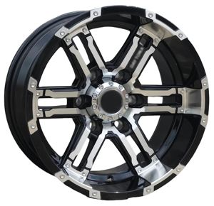 Cerchi in Lega da 17 Pollici 10H/6H/8H PCD114.3-165.1 ET-15 CB71.6 Nero Opaco per Fuoristrada 4X4 SUV Camion Pickup OEM Ora Disponibili - Product Image 1