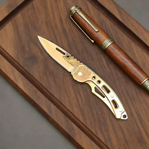 Coltello Pieghevole da Esterno <span class=keywords><strong>in</strong></span> Acciaio Inossidabile, Coltello Tascabile Pieghevole per Attività all'Aperto - Product Image 1