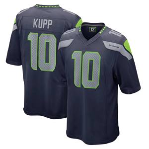 Maillot de football cousu des Seattle Seahawks # 11 Smith-Njigba # 10 Kupp # 12 ventilateurs # 14 Darnold Men Wholesale Sports Tops - Product Image 3